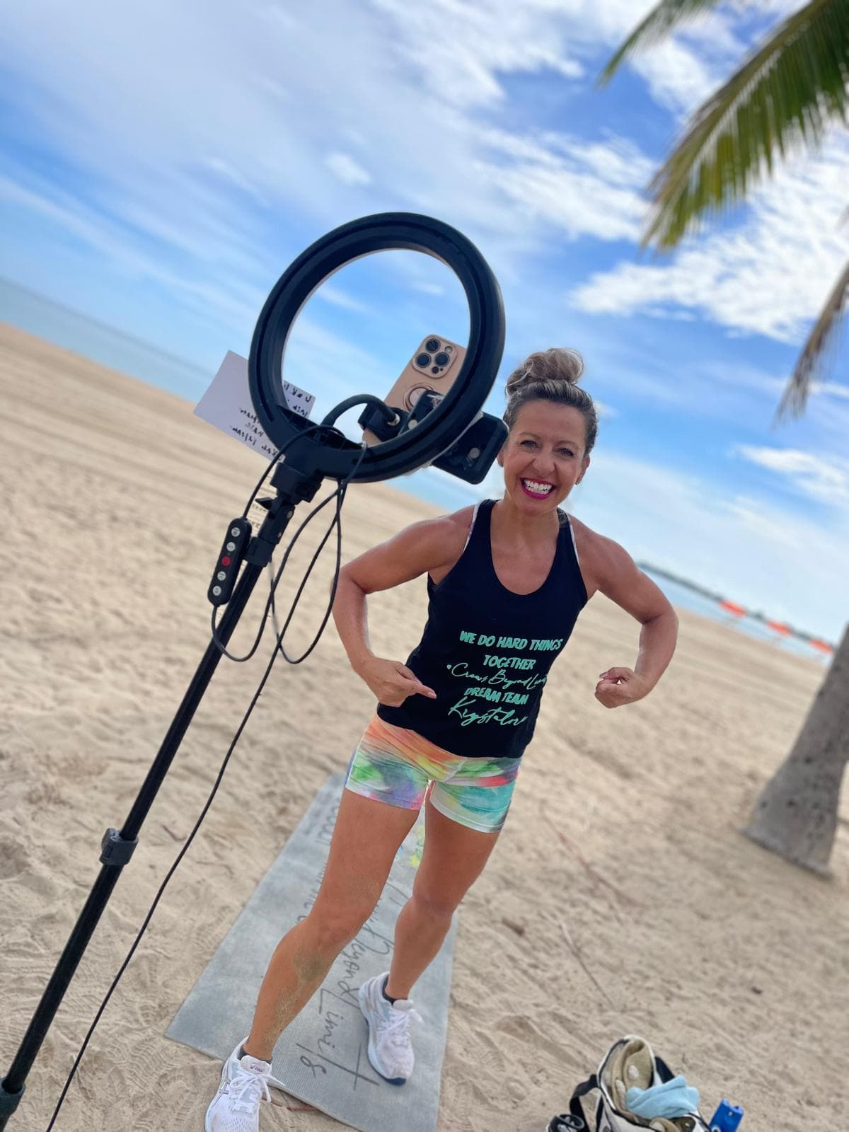 Krystalore Crews coaching a live Beyond Limits Bootcamp session